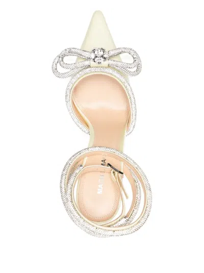 Mach&mach Bow Ankle-strap Pumps In Yellow