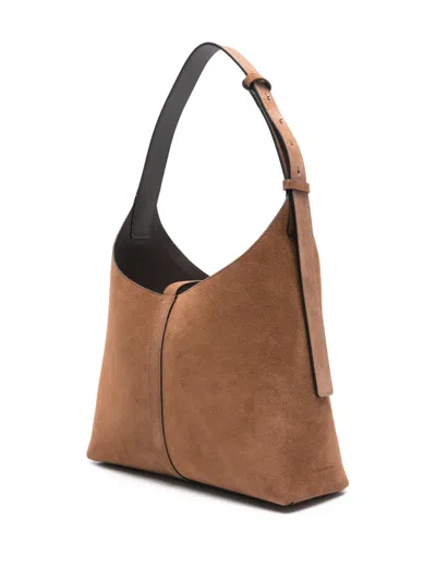 Strathberry Kite Shoulder Bag In Brown
