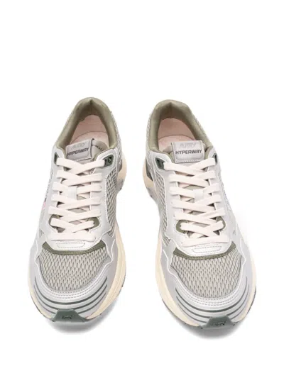 Autry Hyperway Micro-hole Low Sneakers In White