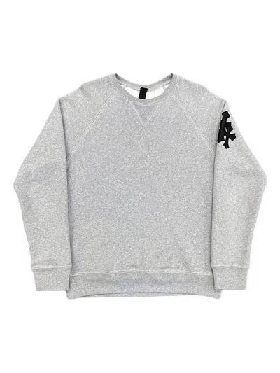 Chrome Hearts Triple Cross Sweatshirt In Gray