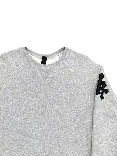 Chrome Hearts Triple Cross Sweatshirt In Gray