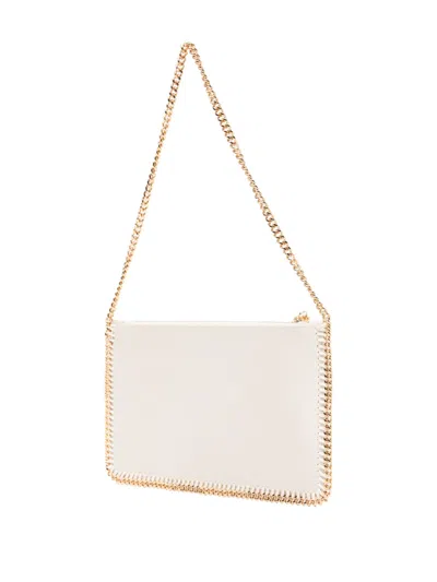Stella Mccartney Falabella Embellished Clutch Bag In Neutral