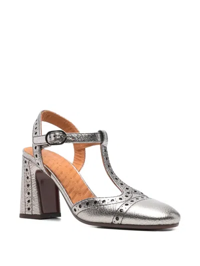 Chie Mihara T-strap Heeled Pumps In Gray