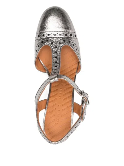 Chie Mihara T-strap Heeled Pumps In Gray