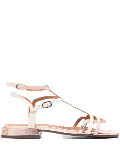 Chie Mihara Strappy Buckled Flat Sandals In Pink