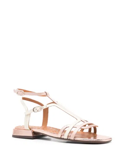 Chie Mihara Strappy Buckled Flat Sandals In Pink