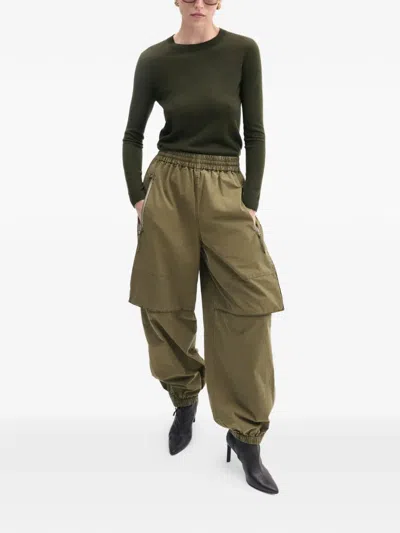 Co Collection Zip-detail Cargo Pants In Green