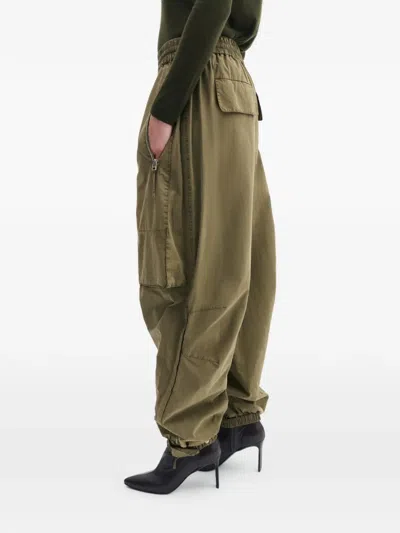 Co Collection Zip-detail Cargo Pants In Green