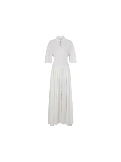 Rabanne Zip-fastening Maxi Dress In White