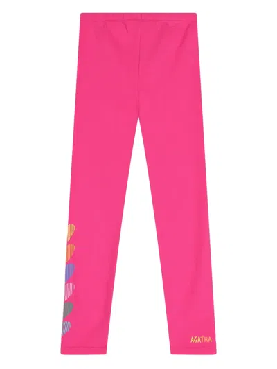 Agatha Ruiz De La Prada Heart Print Leggings Set In Multi