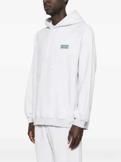 American Vintage Baptown Hoodie In Gray