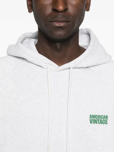 American Vintage Baptown Hoodie In Gray
