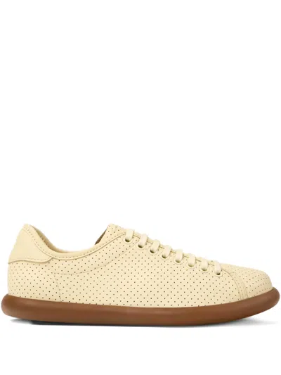 Camper Pelotas Soller Perforated Sneakers In Neutral