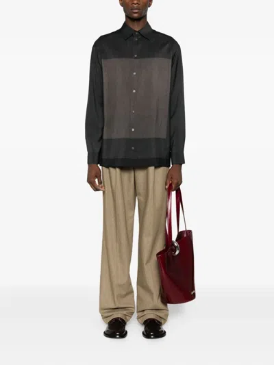 Loewe X Albers Wool Shirt In Black