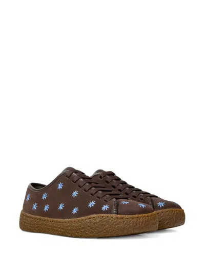 Camper Peu Terreno Floral Sneakers In Brown