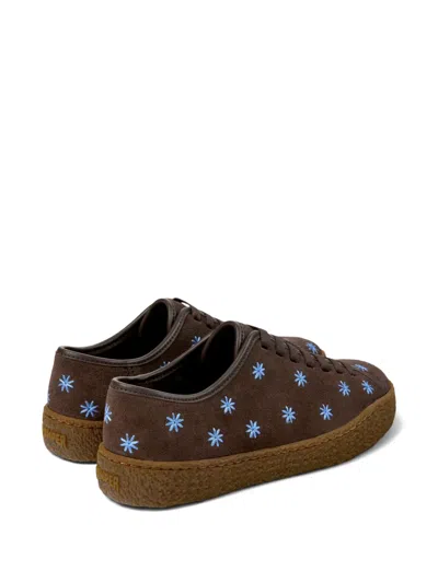 Camper Peu Terreno Floral Sneakers In Brown