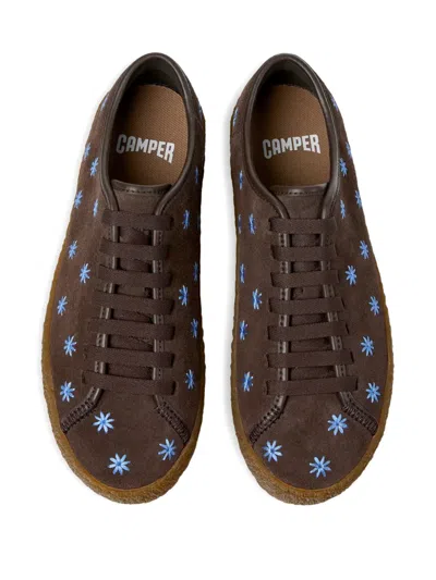 Camper Peu Terreno Floral Sneakers In Brown