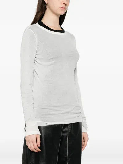 Rick Owens Long-sleeve T-shirt In White