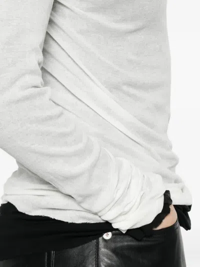 Rick Owens Long-sleeve T-shirt In White