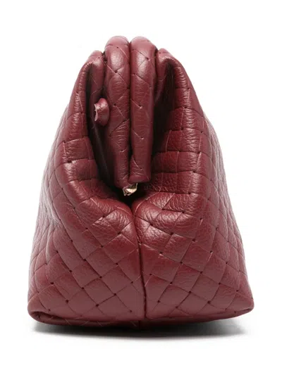 Marc Ellis Arlena S Plot Detachable-chain Clutch Bag In Burgundy