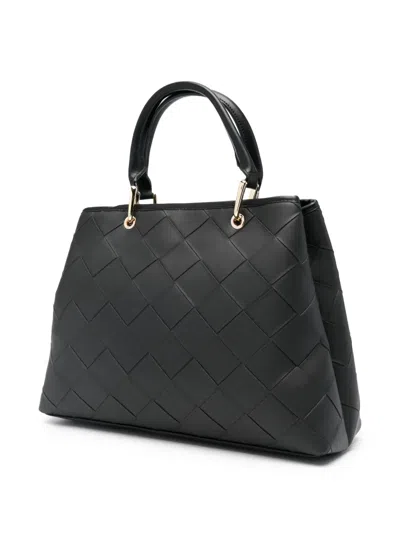 Marc Ellis Quilted Logo-plaque Tote Bag In Black