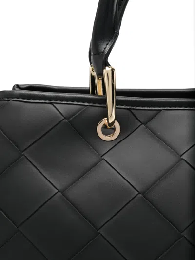 Marc Ellis Quilted Logo-plaque Tote Bag In Black