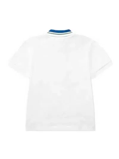 Lacoste Boys Petit Pique Polo Shirt In White