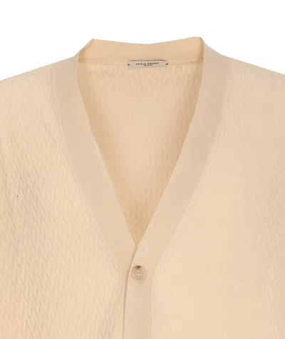 Paolo Pecora Cardigan With Buttons Closure In White
