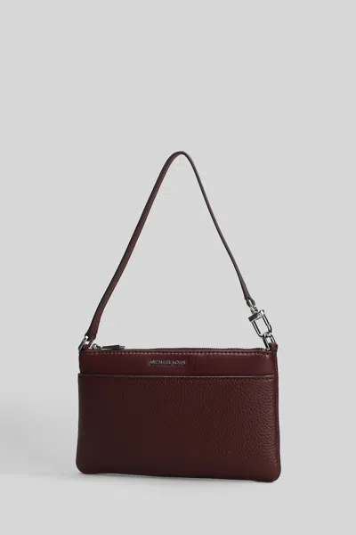 Michael Kors Jet Set Wallet In Bordeaux Leather In Burgundy