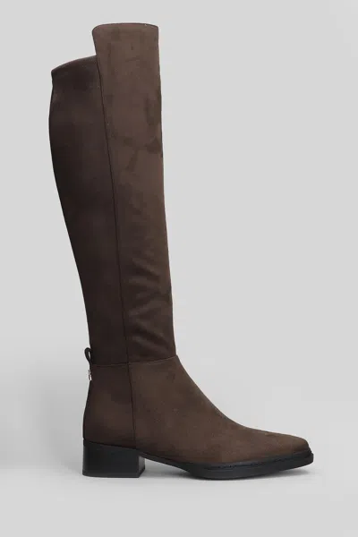 Michael Kors Lex Boot Low Heels Boots In Brown