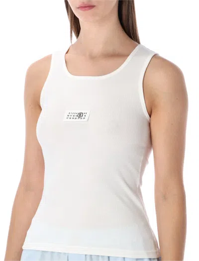 Mm6 Maison Margiela Tank Top Tag In White