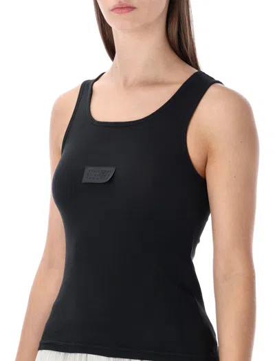 Mm6 Maison Margiela Tank Top Tag In Black
