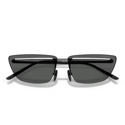 Prada Pr C52s Yc460t Nero Bianco Sunglasses In Black