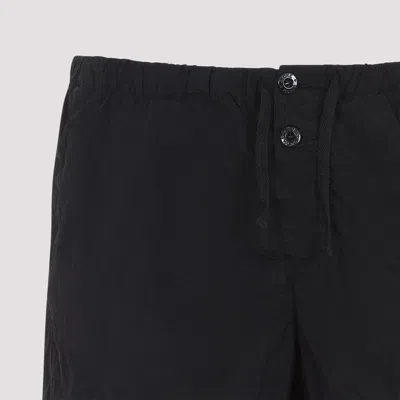 Stone Island Slim Fit Swim Trunks With Compass Patch In Black