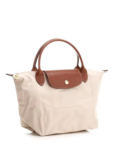 Longchamp Le Pliage Zip-up Small Tote Bag In Neutral