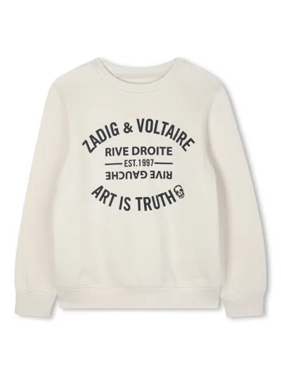 Zadig & Voltaire Sweatshirt With Logo In Neutral