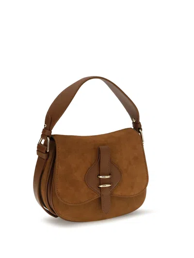 Coccinelle Brown Calf Leather Bos Taurus Handbag In Brown