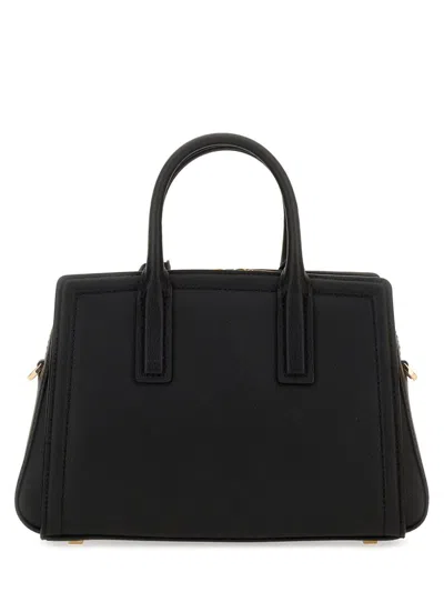 Michael Kors Handbag Leather Braided Trim In Black