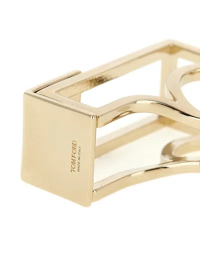 Tom Ford Sculptural Ring Jewelry Gold In Gold