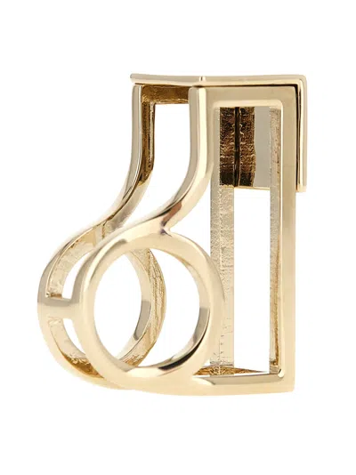 Tom Ford Sculptural Ring Jewelry Gold In Gold