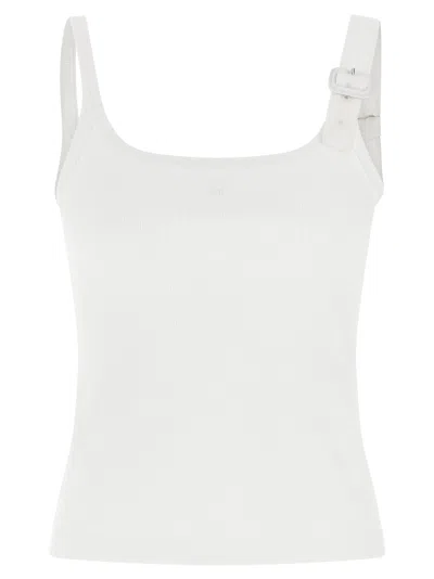 Courrèges Buckle 90s Top In White