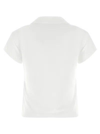 Courrèges Sports Cropped T-shirt In White