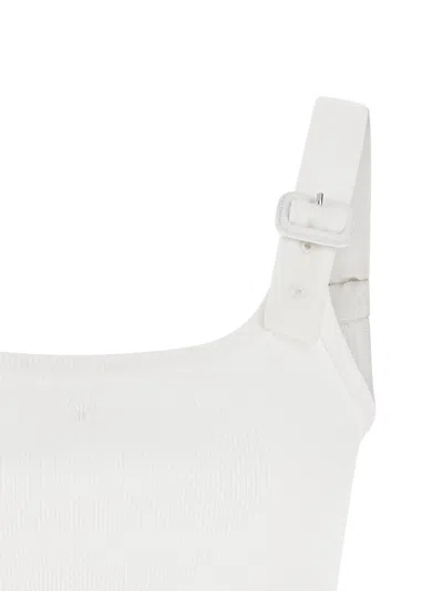Courrèges Buckle 90s Top In White