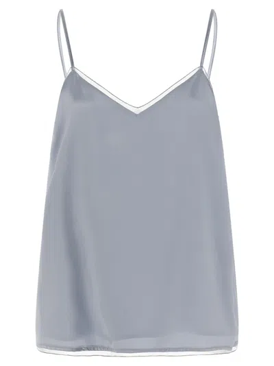 Fabiana Filippi Lingerie Top Tops Light Blue In Blue