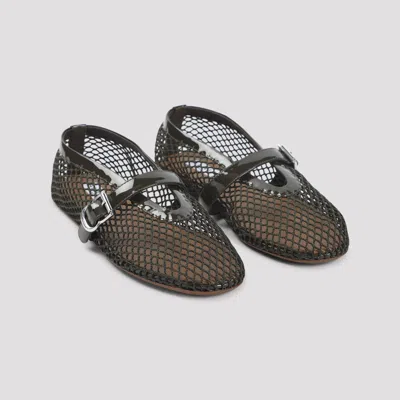 Alaïa Alaia Khaki Mesh Ballerina Women In Animal Print