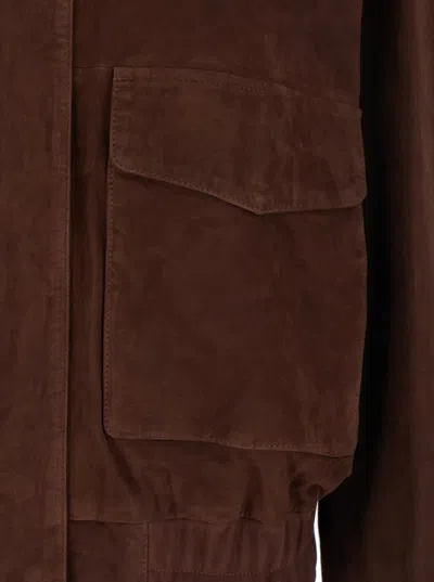 Arma Halti Pocketed Jacket In Brown