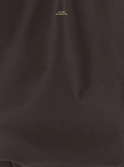 Apc 'snow' Slouchy Shoulder Bag In Brown
