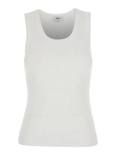 Agolde Poppy Tank In Gray