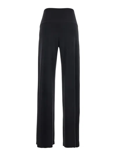 Norma Kamali Straight Pants In Black