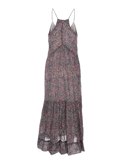 Isabel Marant Étoile Sabbba Floral-patterm Midi Dress In Black